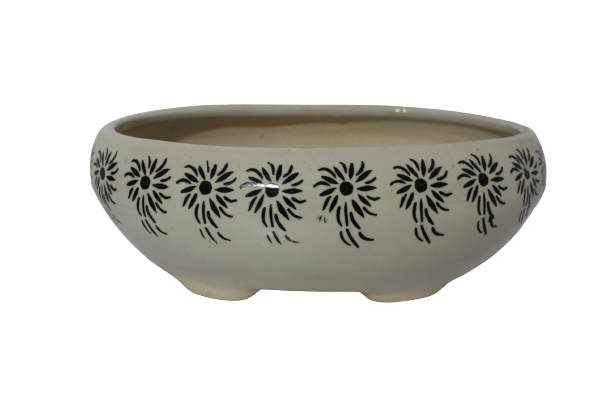 Bonsai Flat Pot B&W
